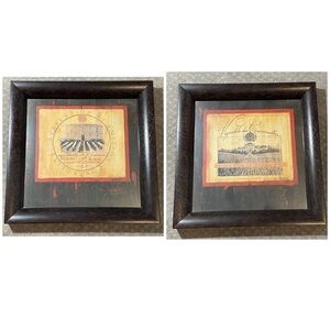 2 Mary Beth Zeitz Limited Edition Prints Cooking School Sign Framed Art